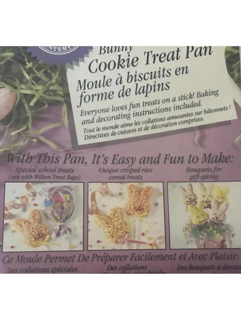 NEW Sealed Wilton Mini Bunny 6 count Cake Cookie Treat Pan 1998 Easter 2105-8106